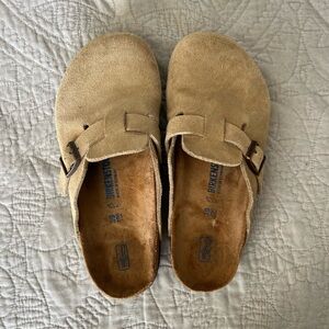 Birkenstock Boston suede clog (regular width)